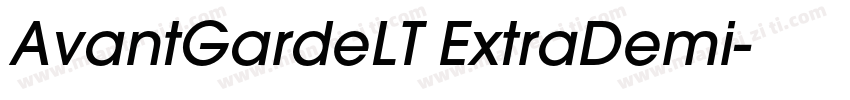AvantGardeLT ExtraDemi字体转换
